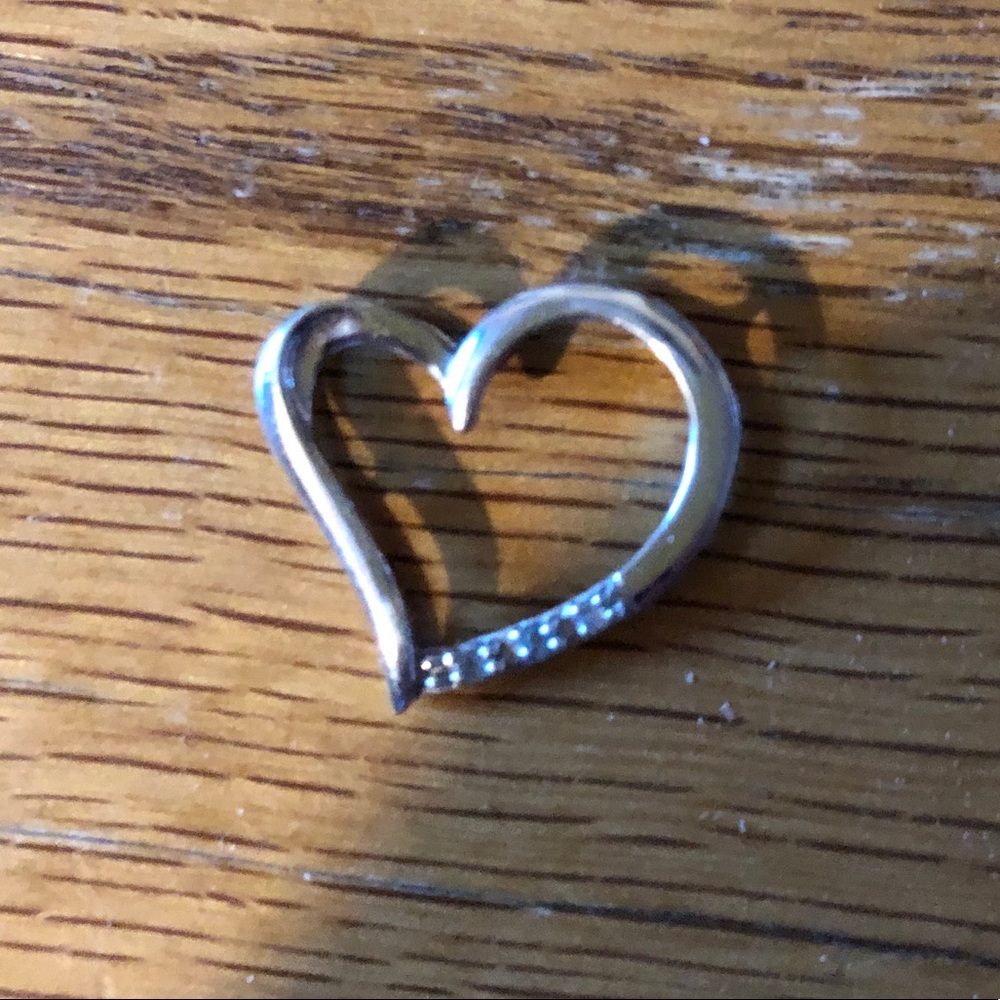diamond heart pendant